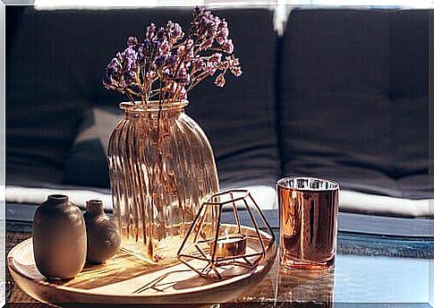 Vase with lavender