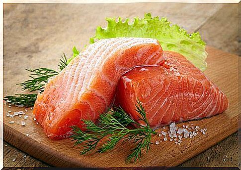 Salmon promotes collagen production