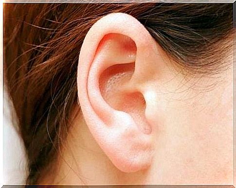 Ear of a woman