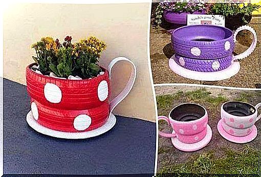 Planters from old tires