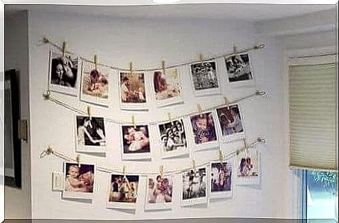 hanging macro photos as decorative ideas for your family photos