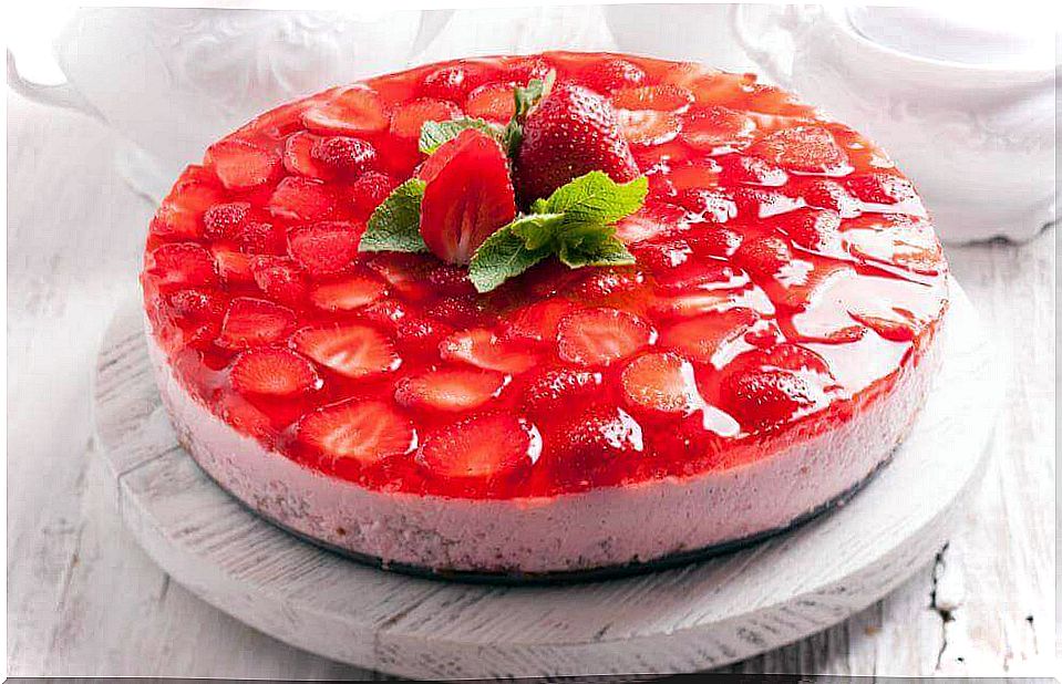 Recipes with gelatin and strawberry