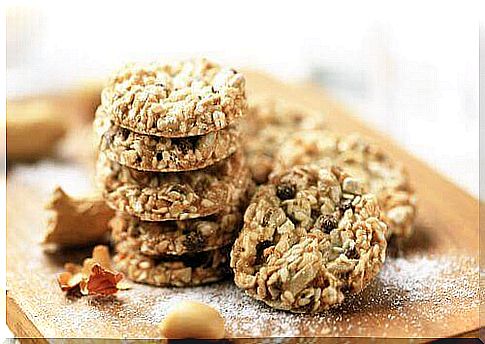 Sugar-free oatmeal yogurt cookies with honey