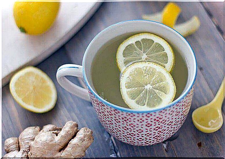 Lemon ginger drink