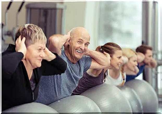 Sports activity in a nursing home