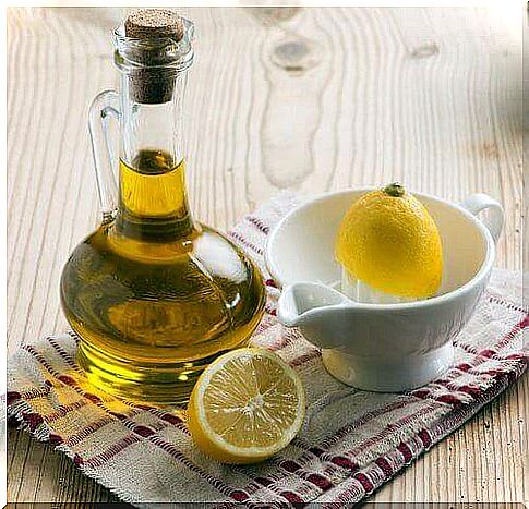 Lemon and olive oil